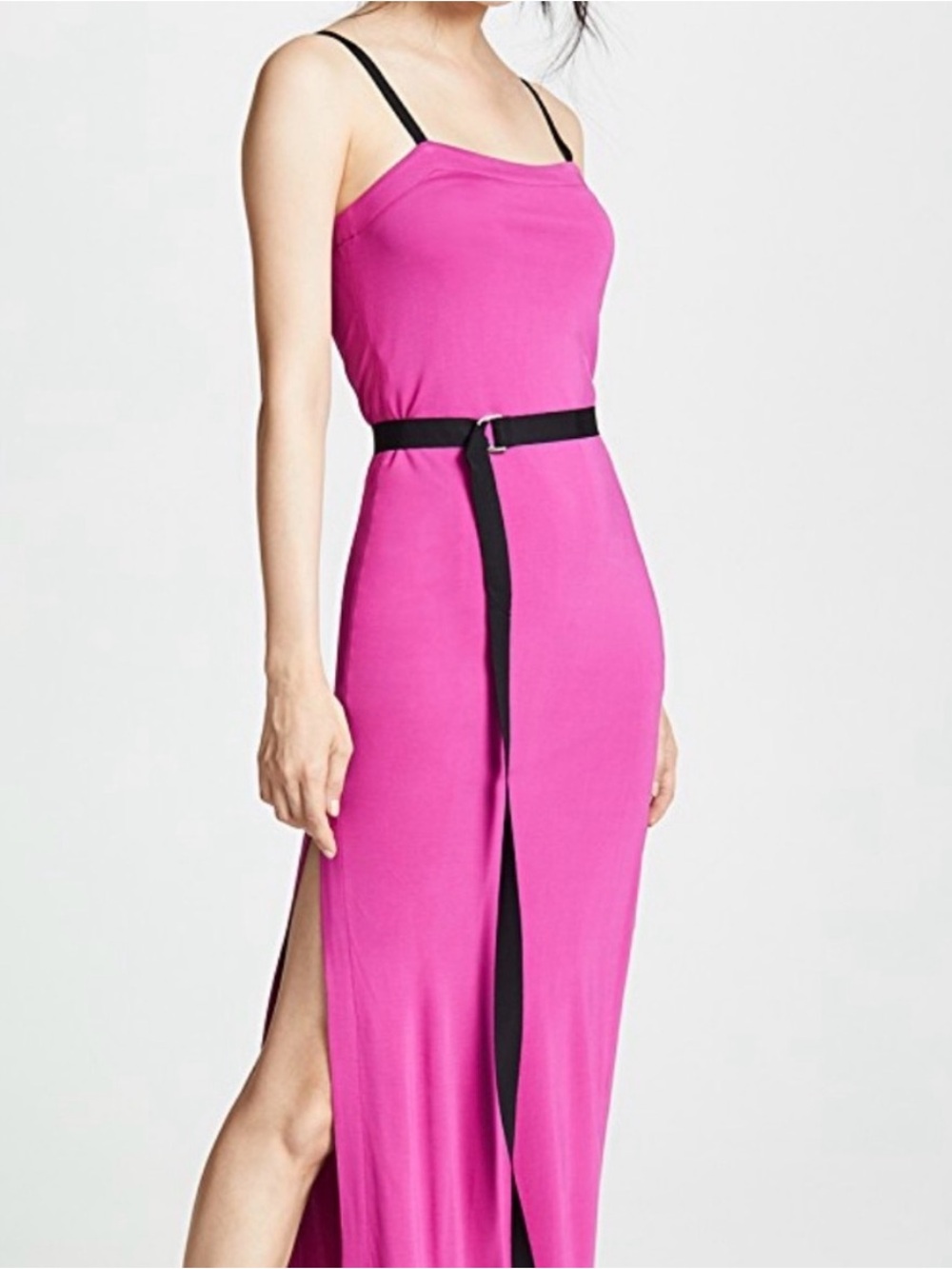 Yigal Azrouel Fuchsia Magenta Pink Slip Maxi Dress Women’s Size 2